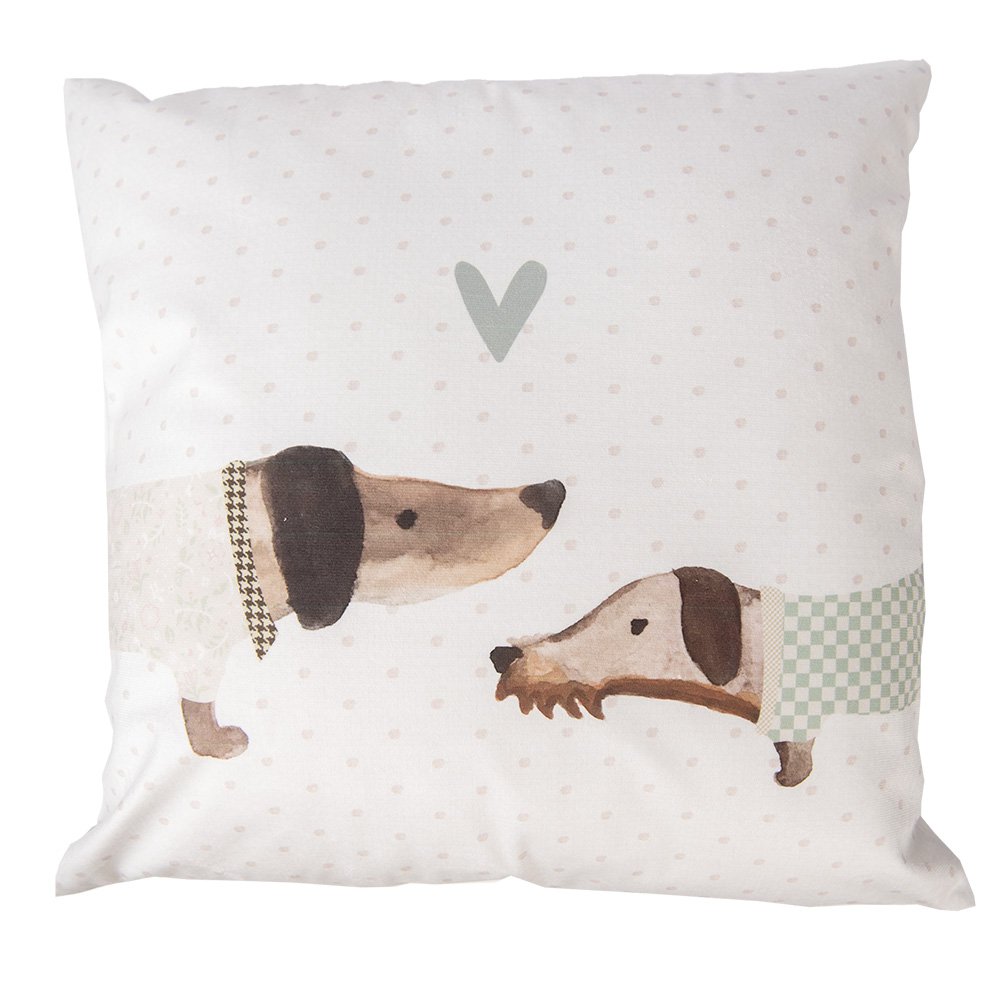 Kussenhoes 45x45 cm Beige Polyester