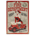 Brandweer Retro Wandbord 30x20