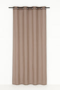 Mona Gordijn taupe 8 ringen 135 x 260 cm