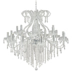 Kroonluchter Ø 85x71 cm Zilverkleurig IJzer Hanglamp