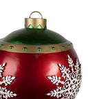 Grote Kerstbal Kerst Decoratie Ø 39x44 cm Rood Kunststof