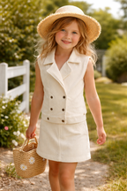 Funkle Girls Rib rok beige