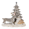 Beeld Dieren 16x10x15 cm LED Grijs Beige Polyresin Dieren