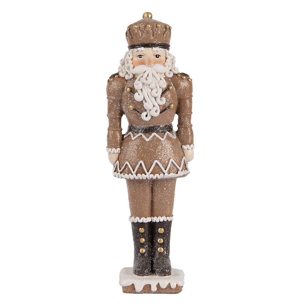 Kerstdecoratie Beld Notenkraker 6x5x18 cm Bruin Kunststof