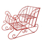 Arrenslee Kerst Groot 90x51x68 cm Rood Metaal