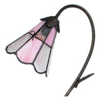 Tiffany Tafellamp 48 cm Bruin Roze polyresin Tiffany Bureaulamp