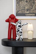 J-Line P’tit Maurice dalmatiër - polyresin - wit/zwart - small