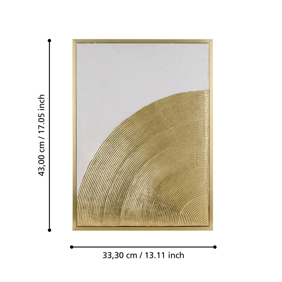 Schilderij Roberval Goud 53x73 cm