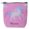 Portemonnee 11x11 cm Roze Polyurethaan Eenhoorn