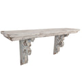 Wandrek 100x23x41 cm Wit Hout Wandplank