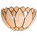 Wandlamp Tiffany 30x15x20 cm Beige Glas Muurlamp