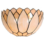 Wandlamp Tiffany 30x15x20 cm Beige Glas Muurlamp