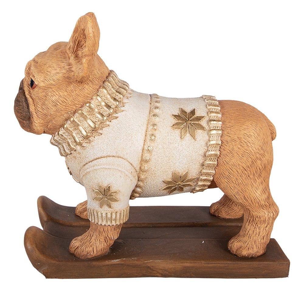 Decoratie Beeld Hond 39x20x35 cm Bruin Keramisch materiaal