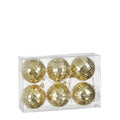 Spiegelbal champagne 6 stuks
