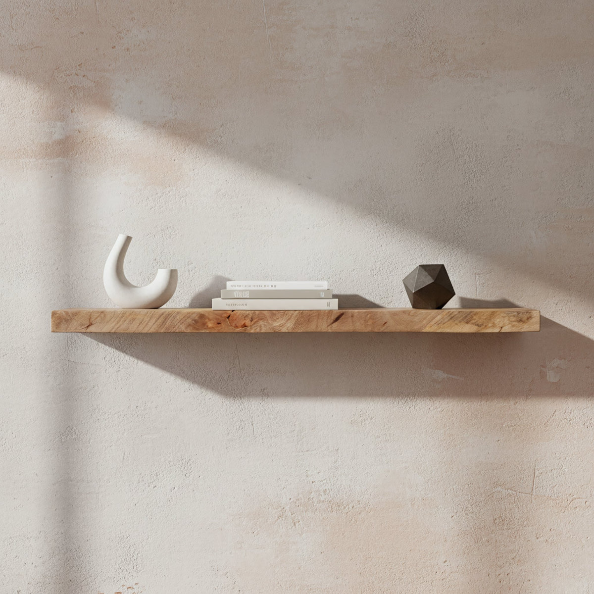Vintage mango zwevende wandplank