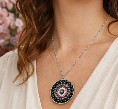 Mandala ketting Onyx