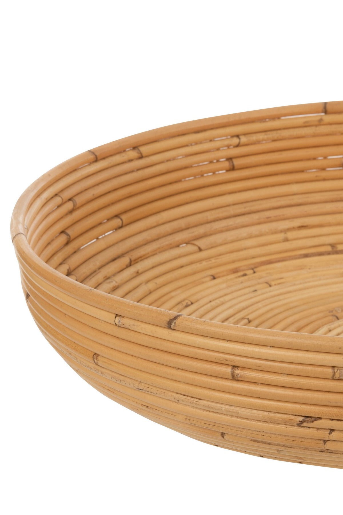 J-Line schaal - jute - naturel - 2 stuks