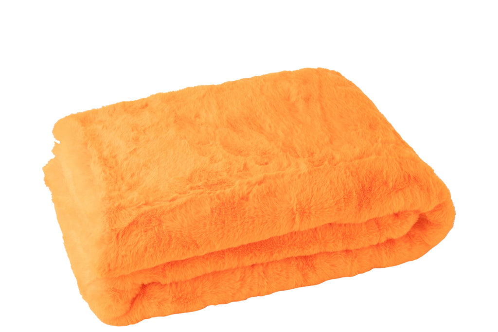 J-Line deken Cutie - polyester - oranje