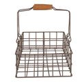 Opbergmand 34x19x8 cm Bruin IJzer Mand