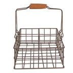 Opbergmand 34x19x8 cm Bruin IJzer Mand