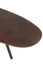 J-Line Salontafel Druppel Aluminium/Ijzer Bruin Large