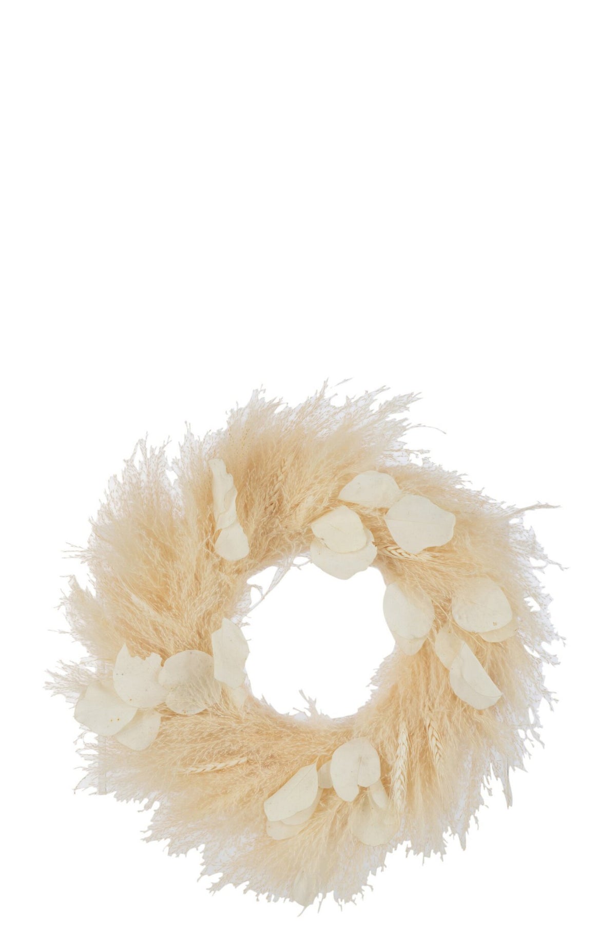 J-Line decoratie Krans Planten/Bladeren - naturel - large