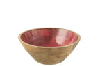 J-Line Kom Mango Hout Roze Large