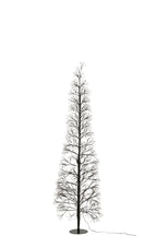 J-Line decoratie Boom Multicolor - ijzer - zwart - L - LED