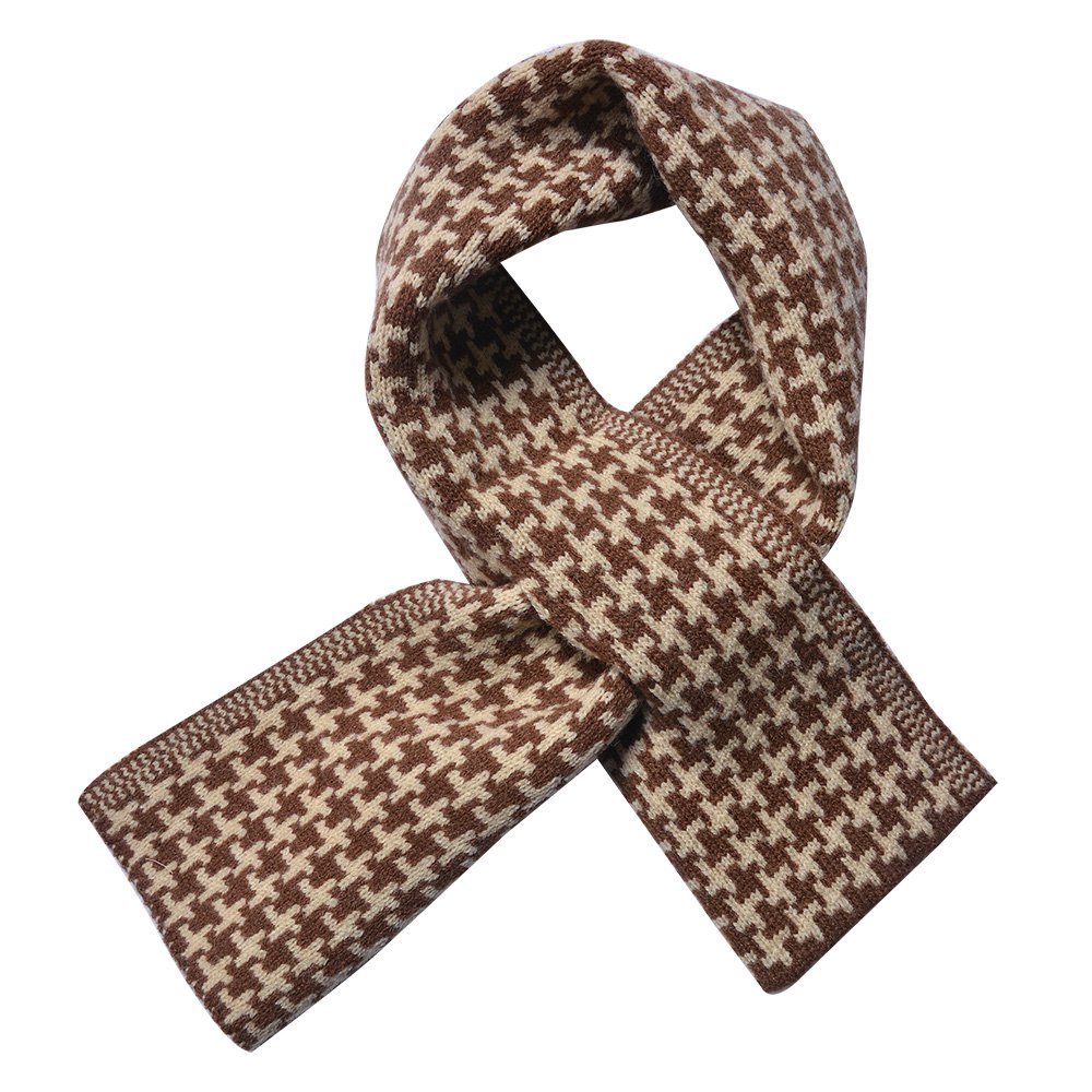 Wintersjaal Dames 15x85 cm Bruin Beige Polyester Sjaal
