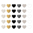 Multicolor Hearts cadeaustickers op rol - 500 stuks