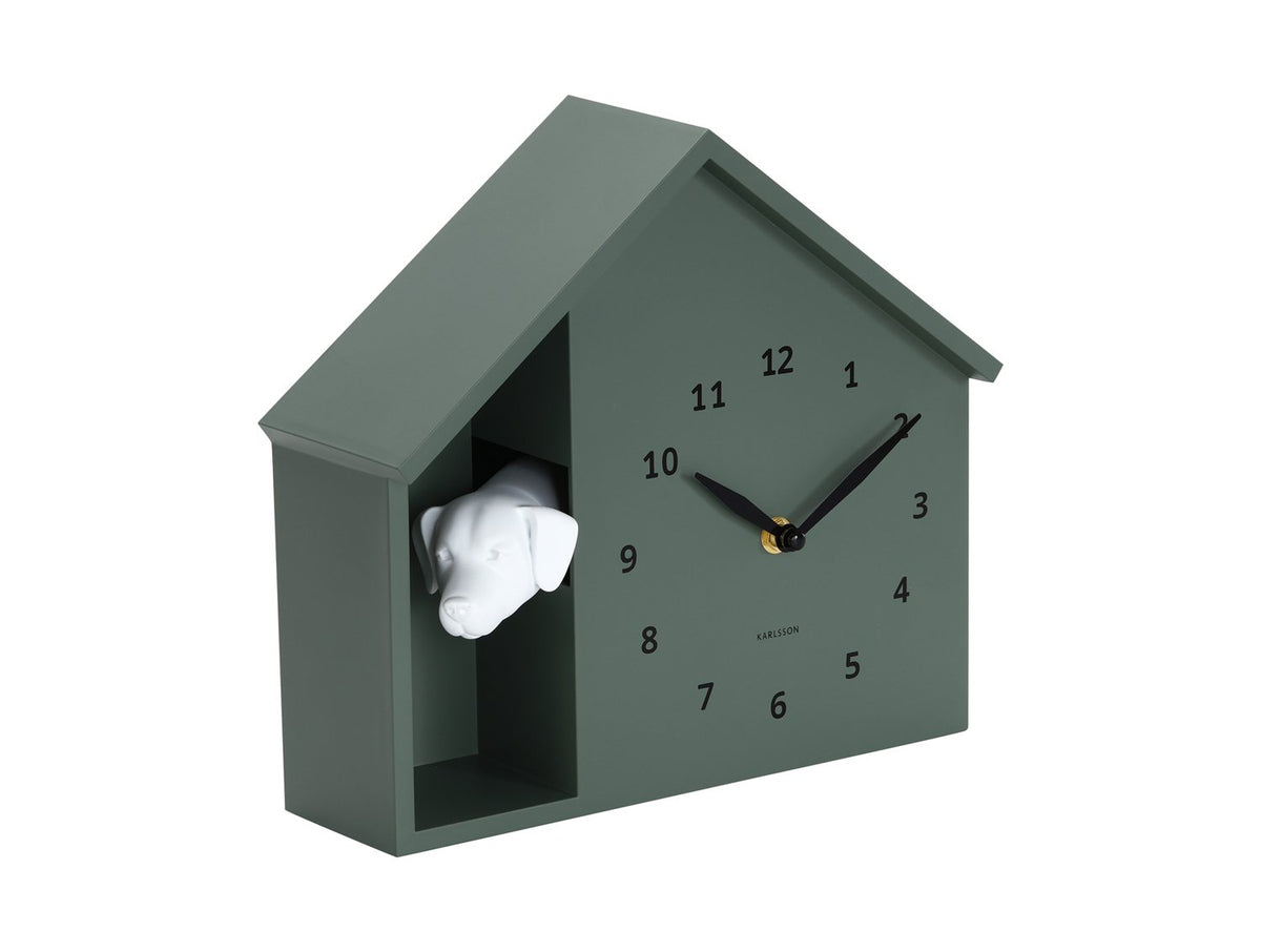 Wandklok Gluren Doggy