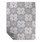 Plaid Wafel hertenpatroon blauw grijs 150x200cm