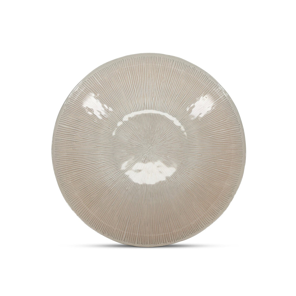 Decoratieve schaal 33xH6cm glasparel Cosmo