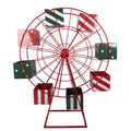 Kerstdecoratie Reuzenrad Rood Metaal