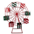 Kerstdecoratie Reuzenrad Rood Metaal