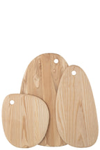 J-Line snijplank Sol - hout - naturel - large