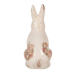 Decoratie Beeld Konijn 16x12x28 cm Beige Roze Keramiek