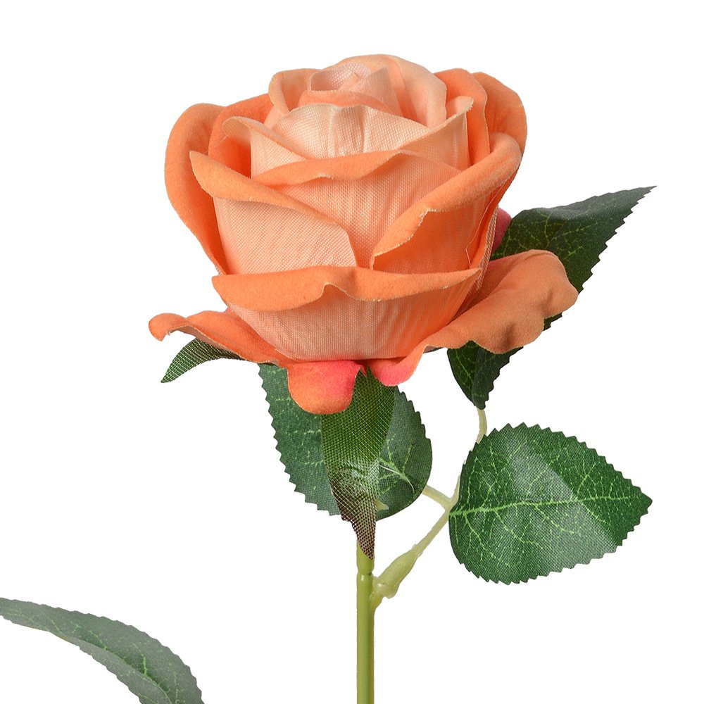 Kunstbloem Roos 50 cm Oranje Kunststof