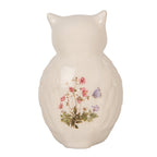 Decoratie Beeld Uil 11x10x17 cm Beige Roze Keramiek