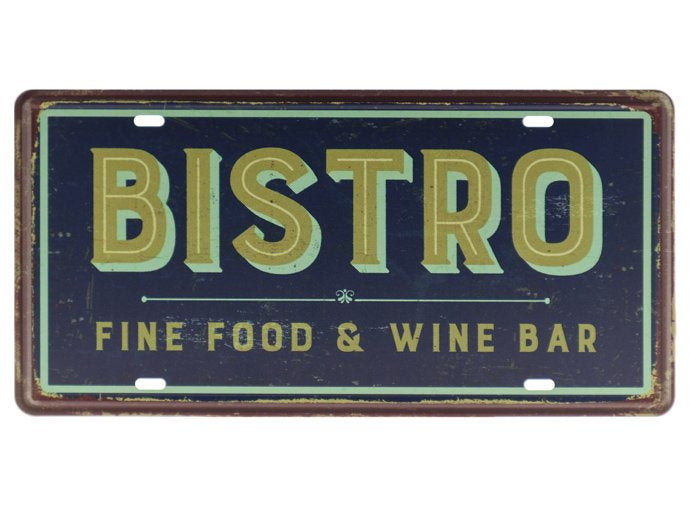 Bistro Retro Wandbord 15x30
