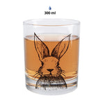 Waterglas 300 ml Transparant Glas Konijn Drinkbeker