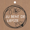 Cadeau kaartjes - Jij bent de liefste - 20 stuks