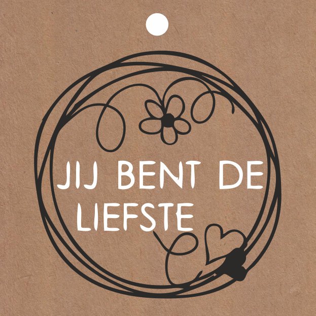 Cadeau kaartjes - Jij bent de liefste - 20 stuks