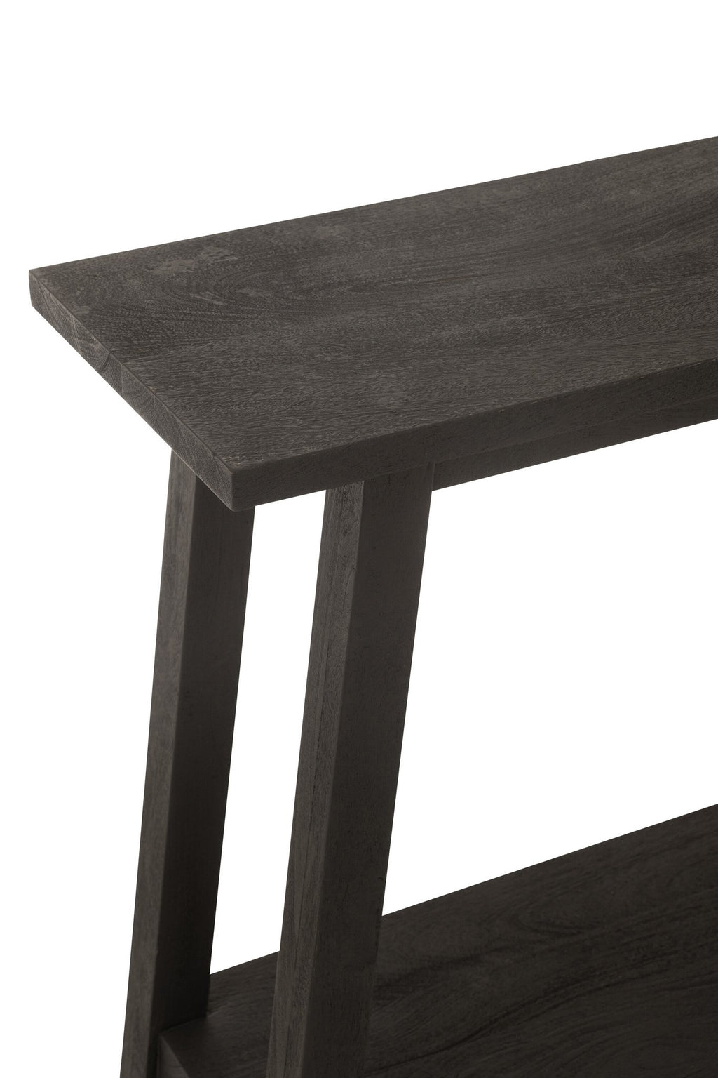 J-Line Console Vierkant Mango Hout Zwart
