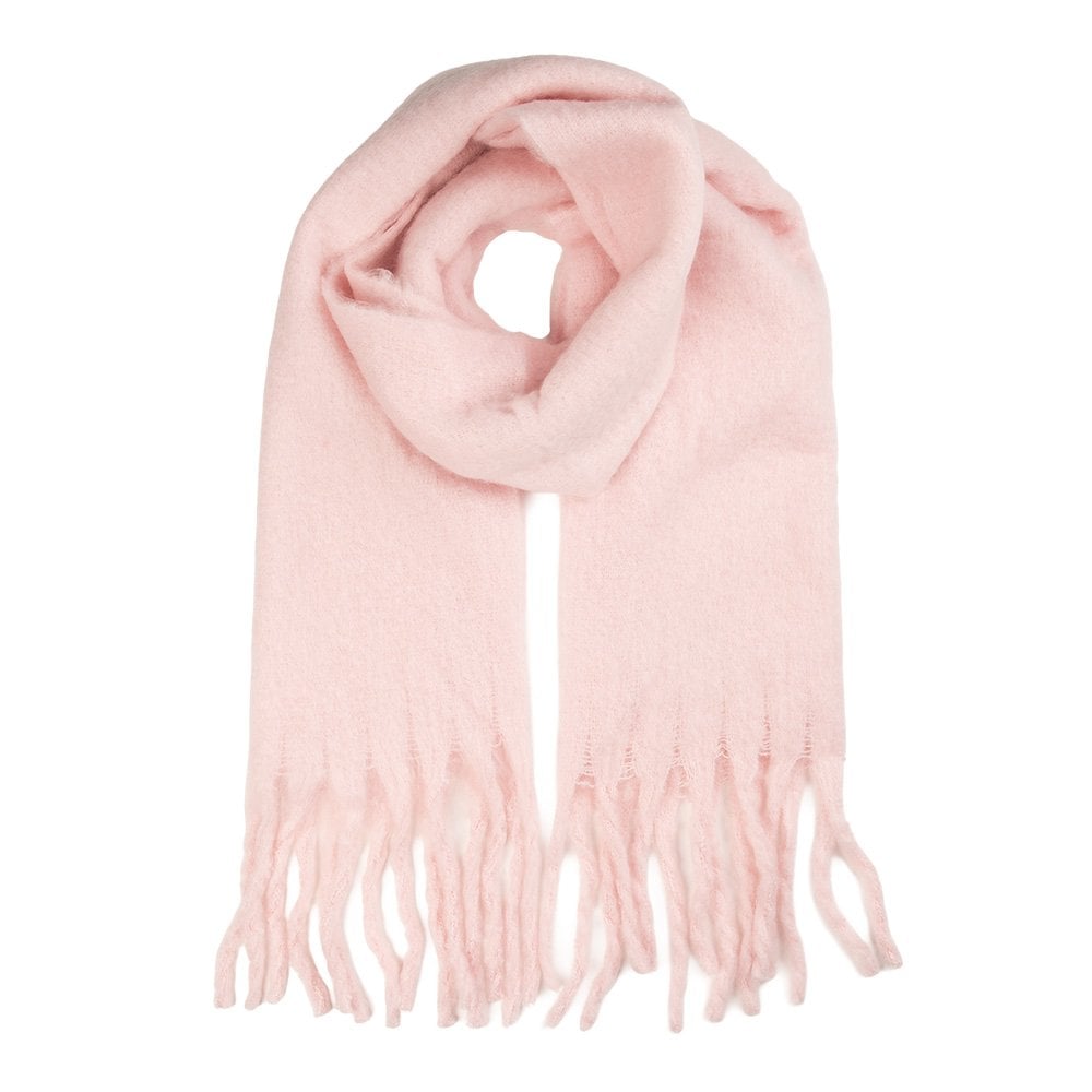 Wintersjaal Dames 40x190 cm Roze Textiel