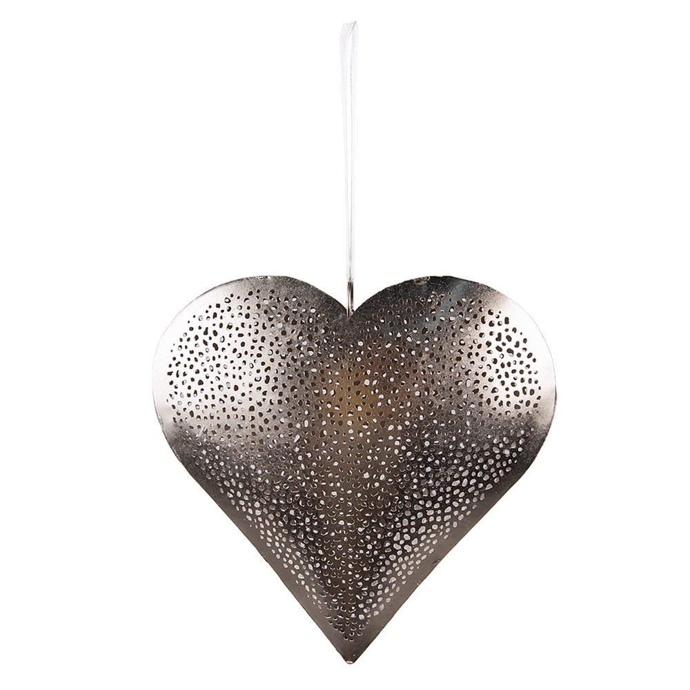 Decoratie Hanger 20x20 cm Zilverkleurig IJzer