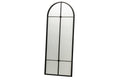 J-Line Antieke wandspiegel - spiegel - zwart - small