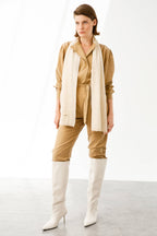 Angora sjaal ecru-taupe