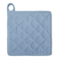Corduroy pannenlap blauw 20x20cm