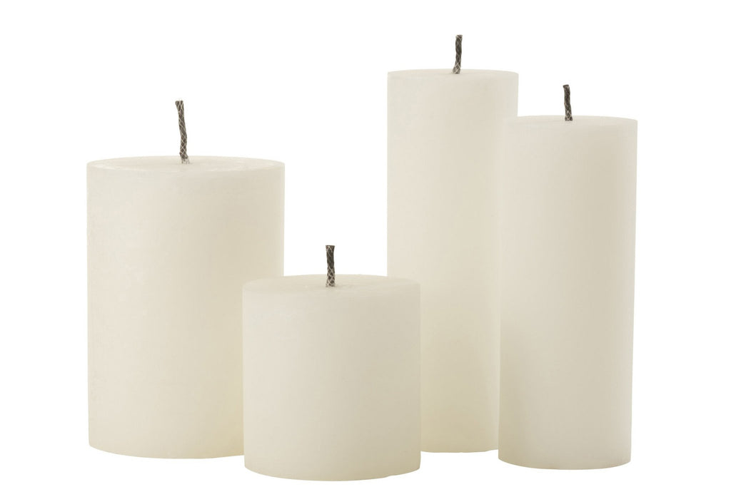 J-Line buitenkaars Pilaar Paraffine - wit - extra large - 50U